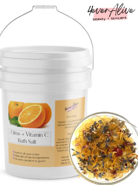 Citrus Bath Salt with Essential Oils | SPA Professional for wholesale by 4everalive Labs