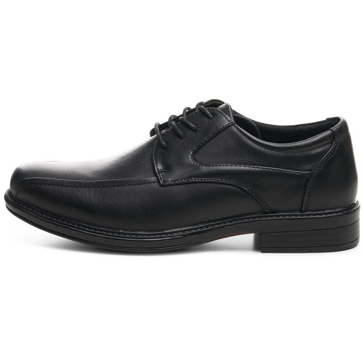 Black Alpine Swiss Mens Dress Shoes Lace up Oxfords for wholesale on Faire
