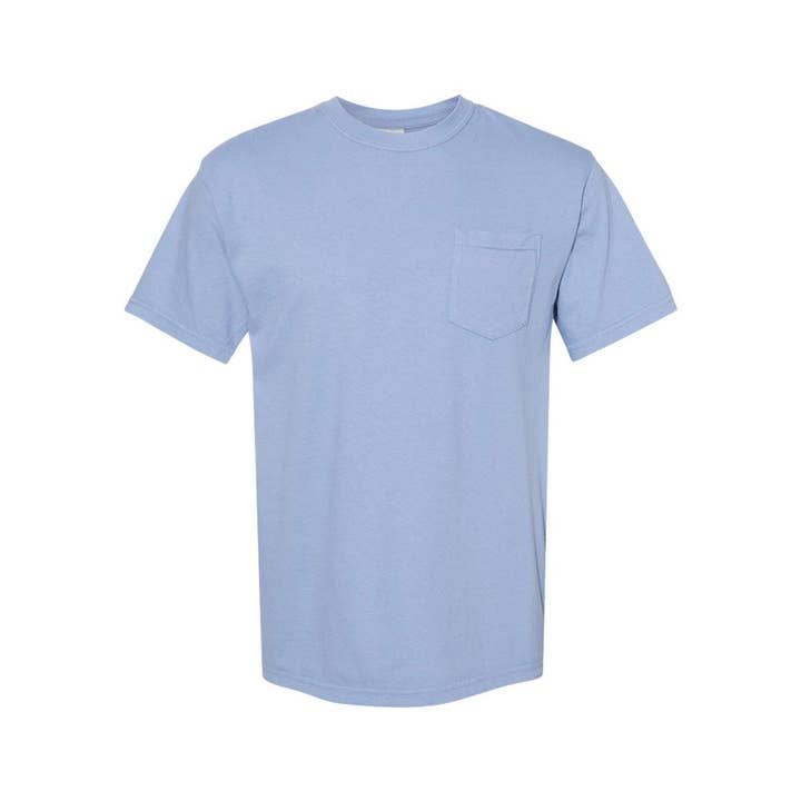 Arden & Gold - Wholesale T-Shirt - Women's - Ribbon Bow Embroidered Comfort Colors Pocket Tee | Coquette10