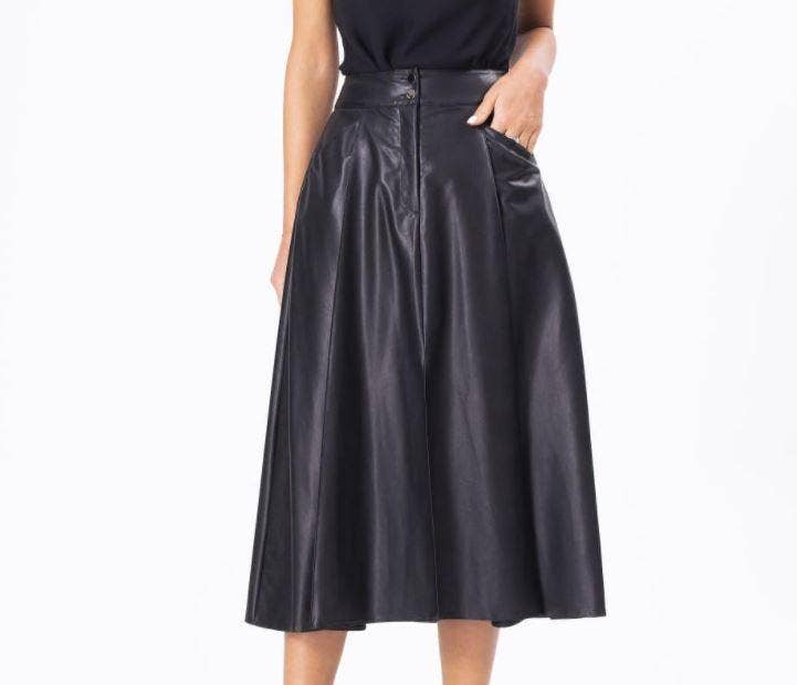 JASPER Mode - Wholesale Skirt - Women's - Leather Skirt Maxi