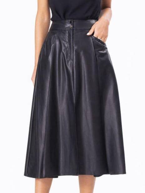 JASPER Mode - Wholesale Skirt - Women's - Leather Skirt Maxi0