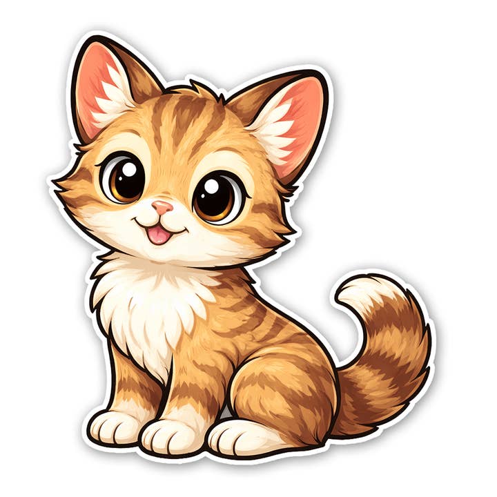 Autocollant Cleo le Chat pour la vente par Sticker Atlas