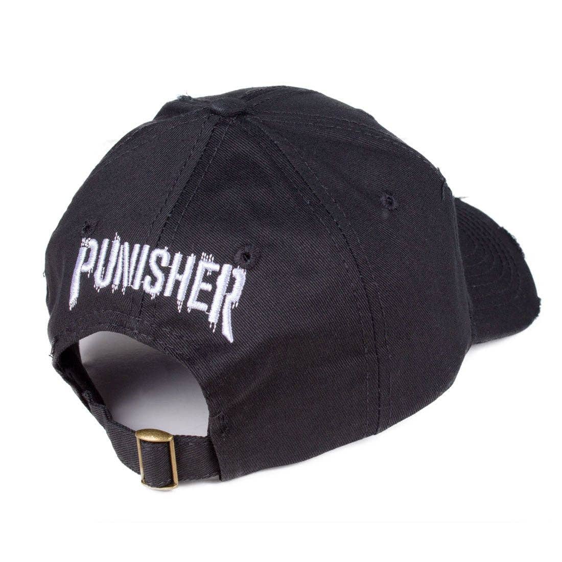 COTTON DIVISION - Vente Casquette de baseball – unisexe - Casquette Marvel The Punisher - Grungy Punisher5