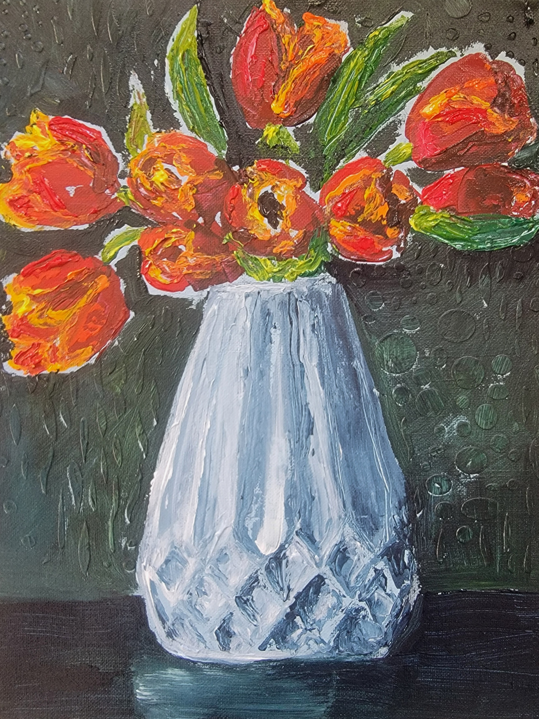 Noel Butler Art - Wholesale Art Print - Red Tulips in Vase 8 x 10 Art Print1