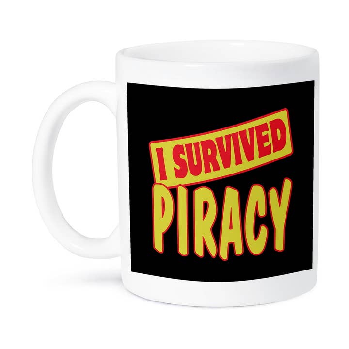 3dRose - Wholesale Coffee Mug - 3dRose, I Survived Piracy Survial Pride And Humor Design, Mug8