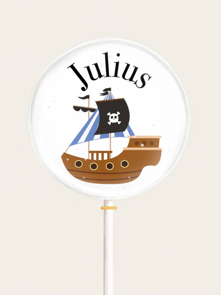 Wafer Lollipop "Pirate Ship" for wholesale by salonbuck
