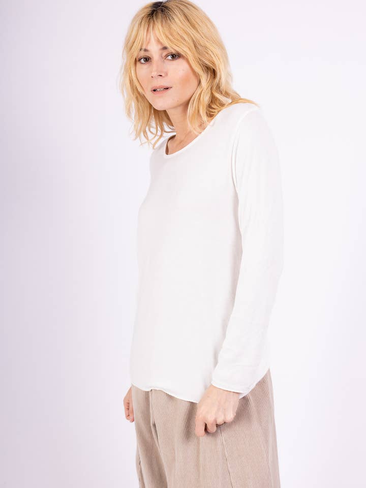 L'Emotion - Wholesale T-Shirt - Women's - Long Sleeve Round Neck T-Shirt 30% Wool 30% Angora17