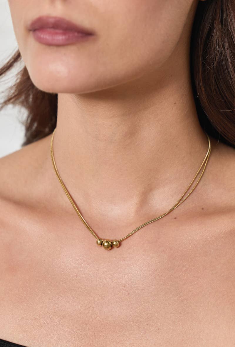 BYREN | ÉLINE L'ATELIER - Wholesale Pendant/Charm Necklace - 224DY31 stainless steel ball necklace0