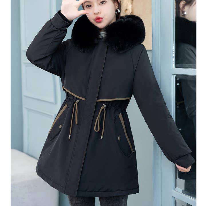 Marayn - Wholesale Parka - Women's - Chic 2025 Detachable Liner MidLength Winter Parka8