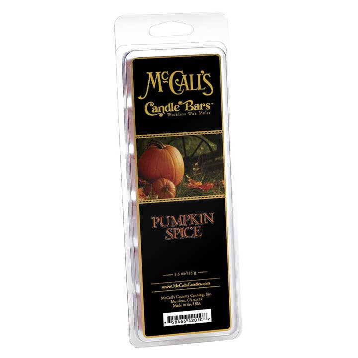 Pumpkin Spice | Wax Melt Snap Bars for wholesale by McCall's Candles