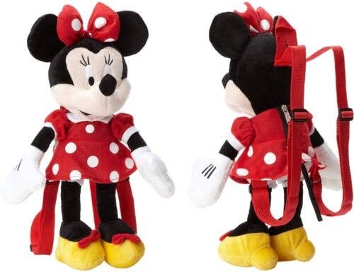 The Zoofy Group , LLC - Wholesale Backpack - Kids - DISNEY MINNIE 16" RED SUPER SOFT REAL PLUSH BACKPACK0