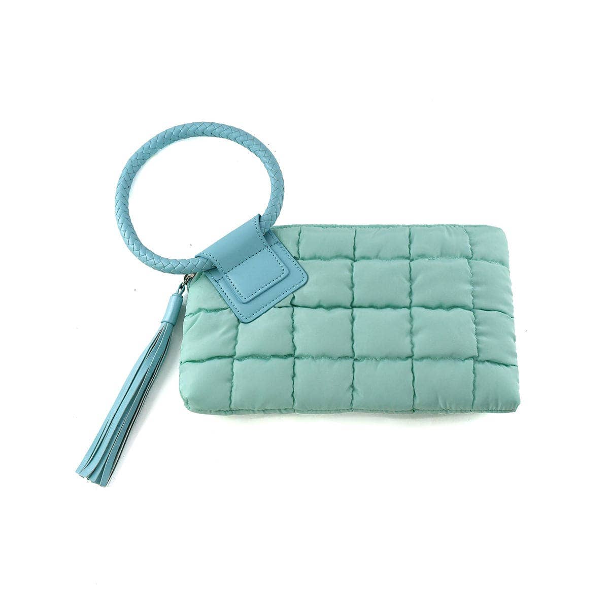 MiMi Wholesale - Wholesale Clutch Bag - Women's - QP204 Quilted Puffer Wristlet/Clutch With Tassel10