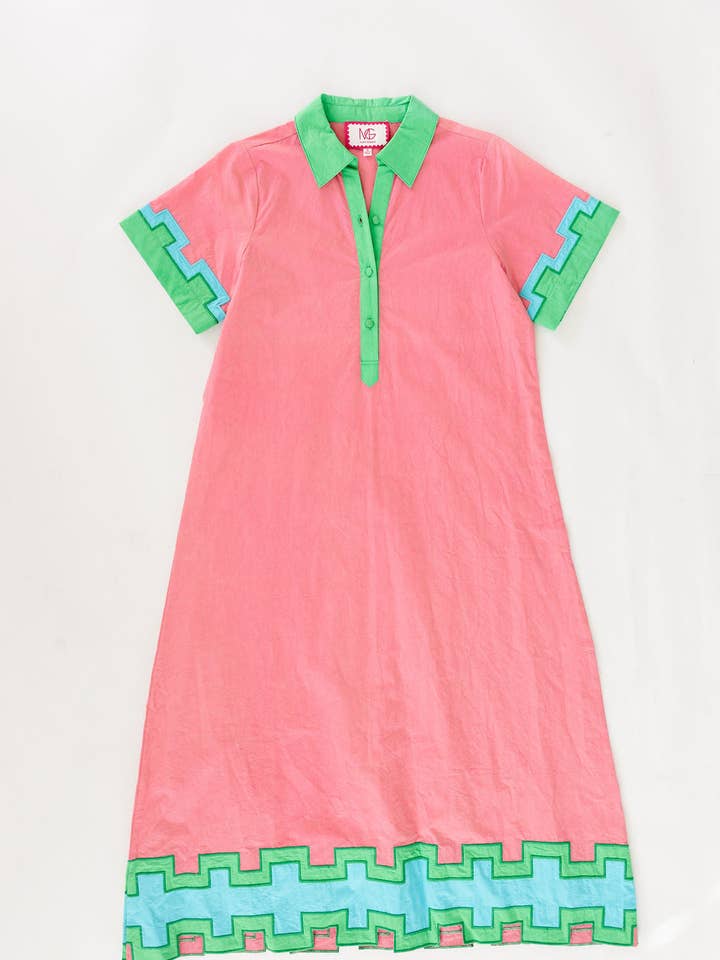 Pink Drink Colorblock Mary Maxi Dress for wholesale on Faire6