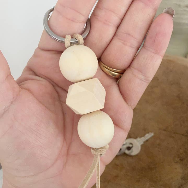 Simply Styled Art - Wholesale Keychain - Women's - Boho Wood Bead Geometric Keychain18