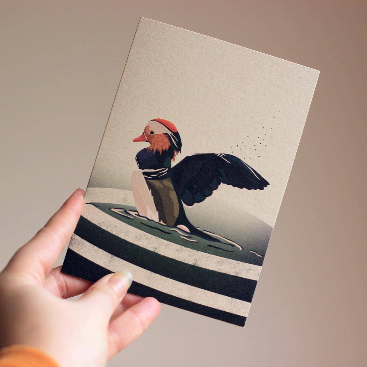 Oh Bear Studio - Wholesale Everyday Greeting Card - Dashing Duck - A6 Map2