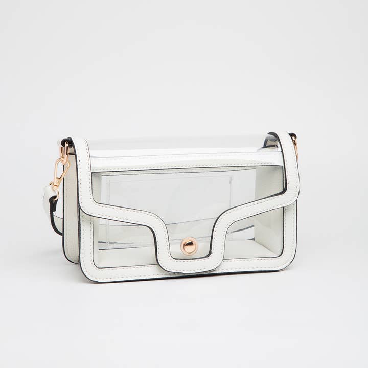Queens Designs - Wholesale Shoulder Bag - Women's - Game Day Stadium Clear Envelope Shoulder Bags2
