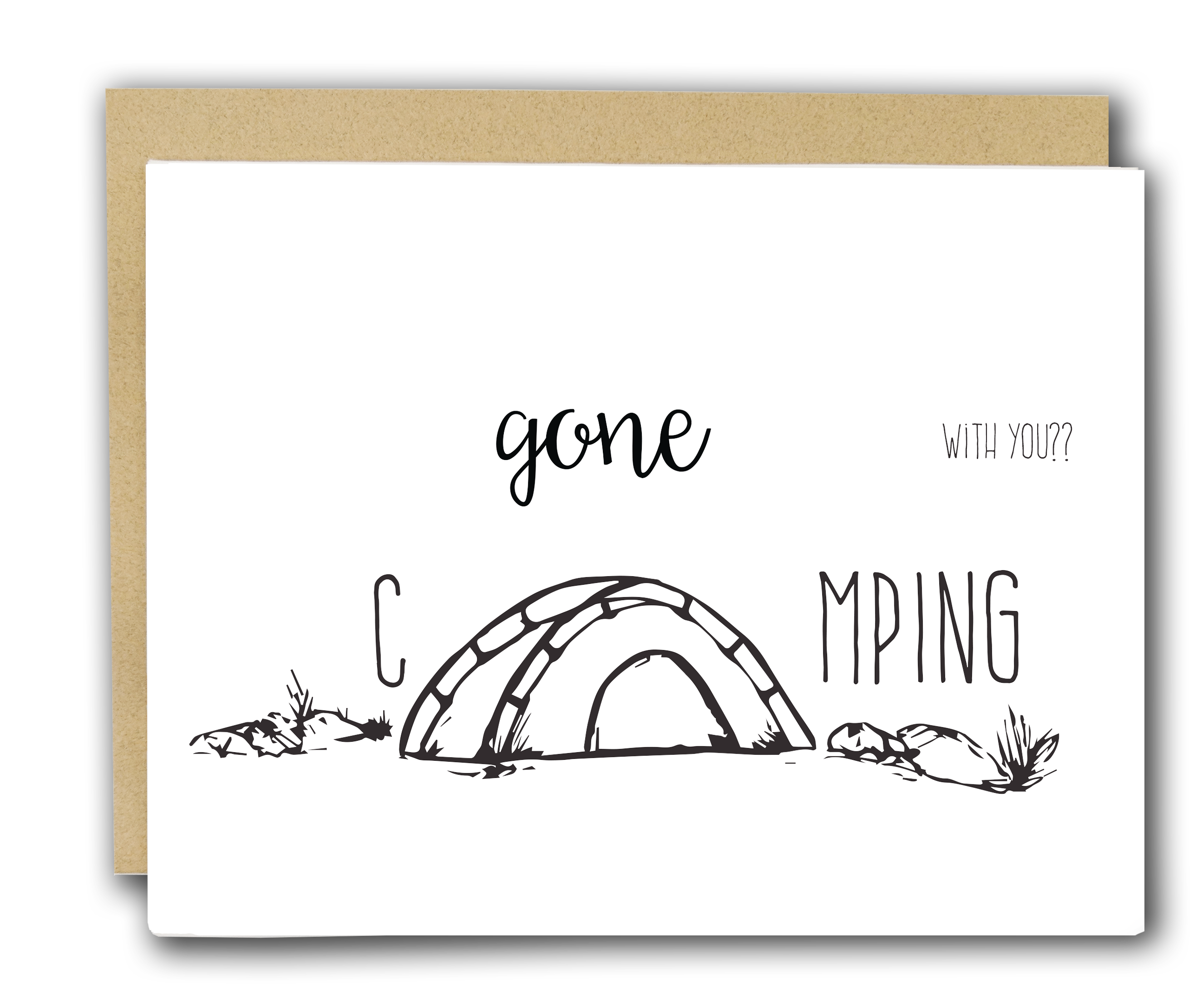 Drawn to Ecology - Wholesale Everyday Greeting Card - Gone Camping Card3