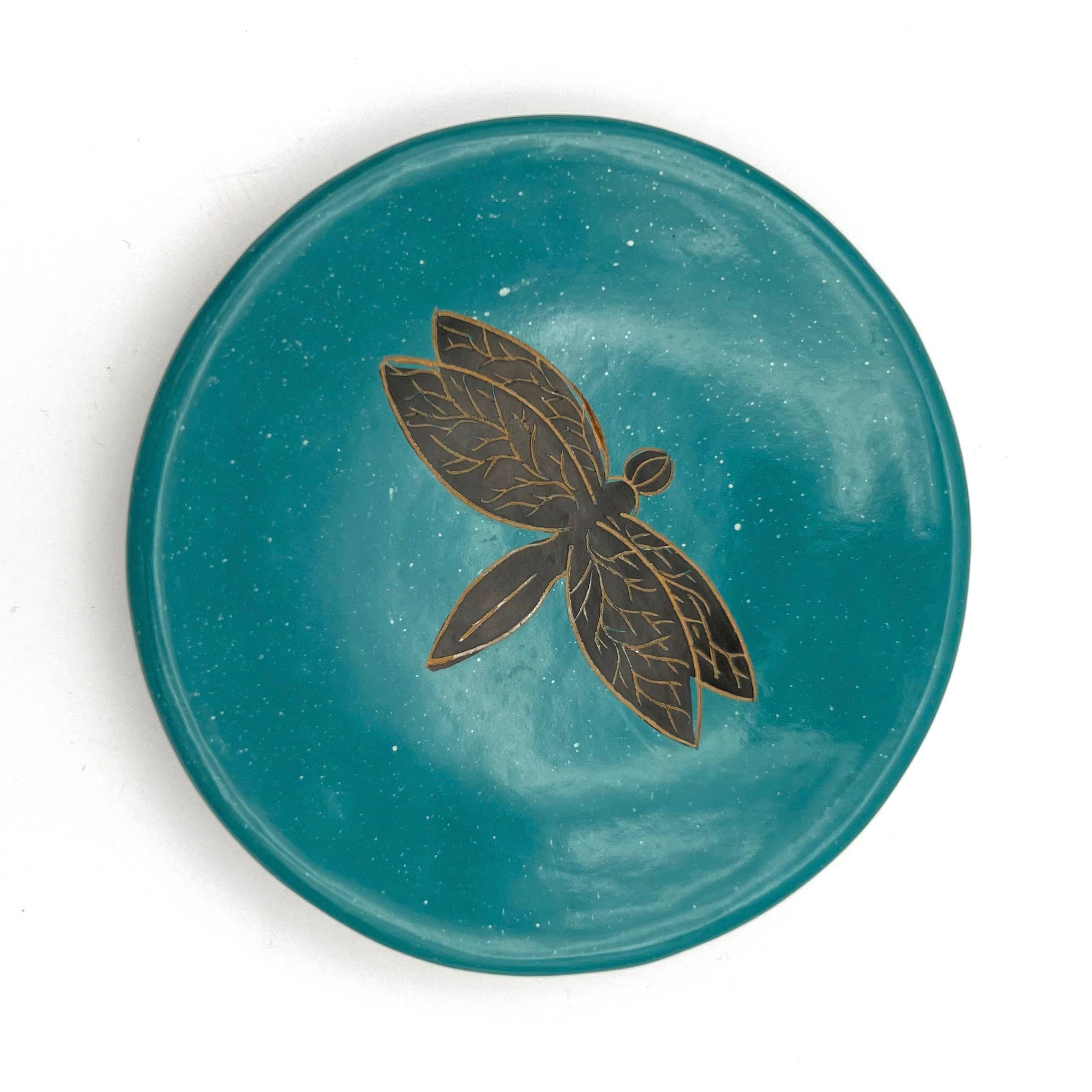Women of the Cloud Forest - Wholesale Jewelry Dish - Dragonfly Ceramic Ring Dish