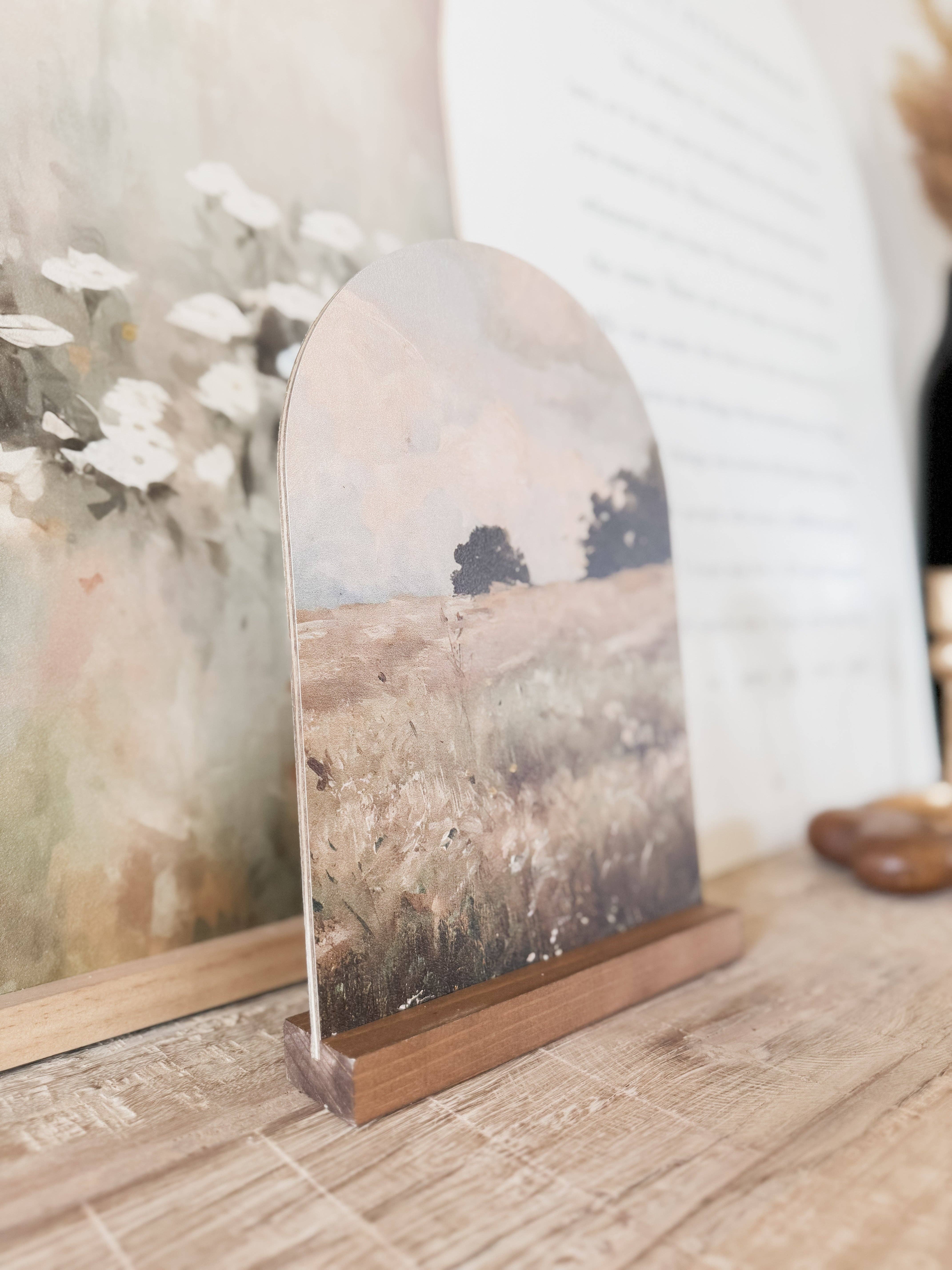 Lily and Sparrow - Wholesale Decorative Tabletop Object - Arch Wood Base *BASE ONLY! Arches Sold Separately*17