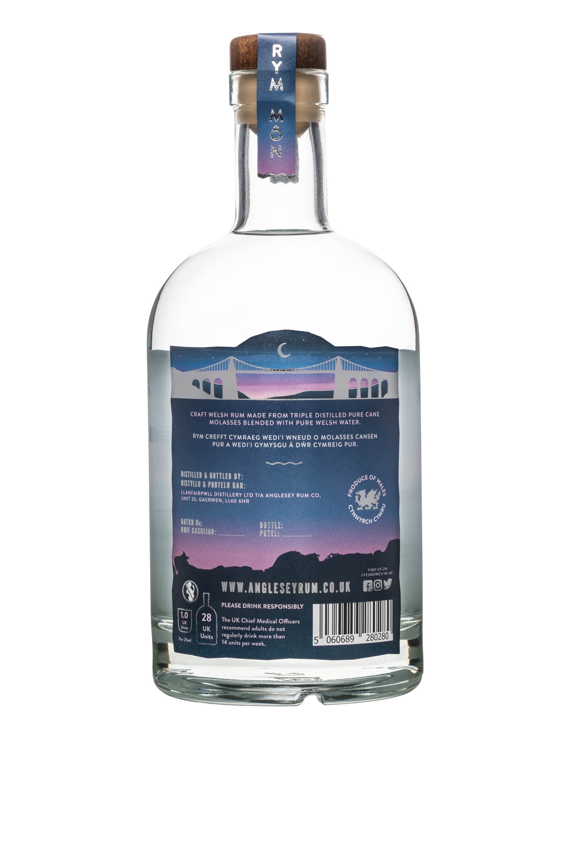 Llanfairpwll Distillery – wholesale Rum – Penmon White Rum3