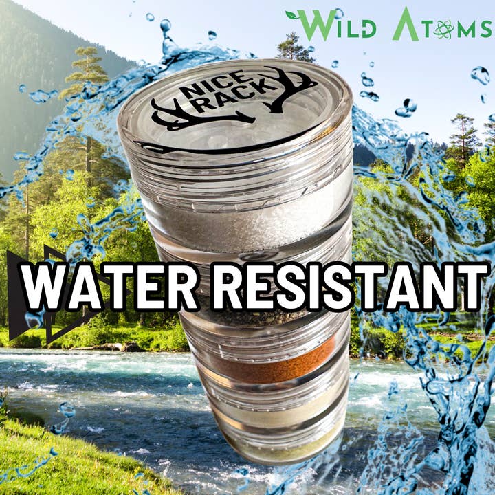 WILD ATOMS - Wholesale Dried Spice Mix - NICE RACK Mini Camp Spice Gift Set Spice Container Reusable9