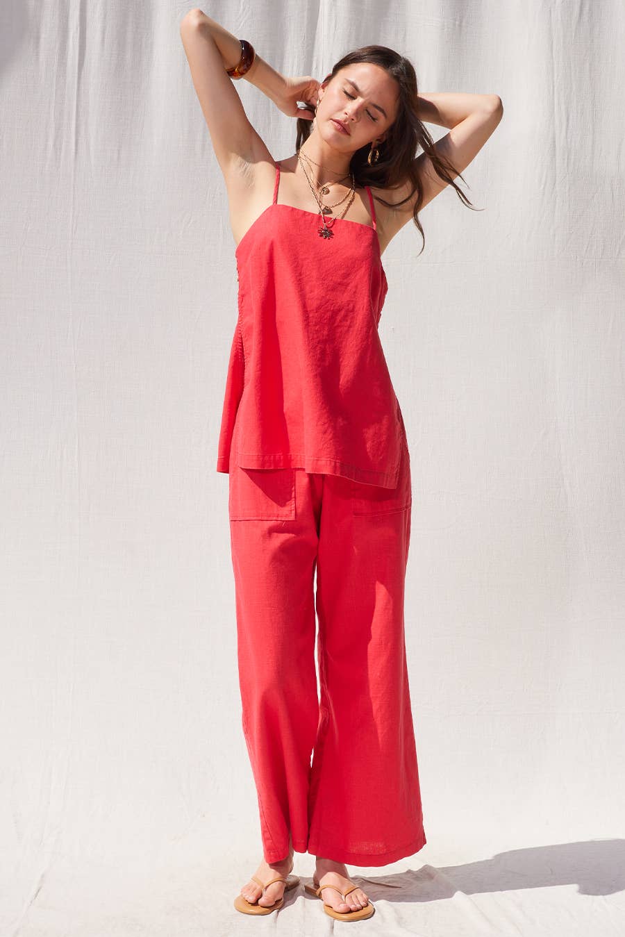 ILLA ILLA - Wholesale Top & Pant Set (NOT Loungewear) - Women's - Linen Top And Pants Set0
