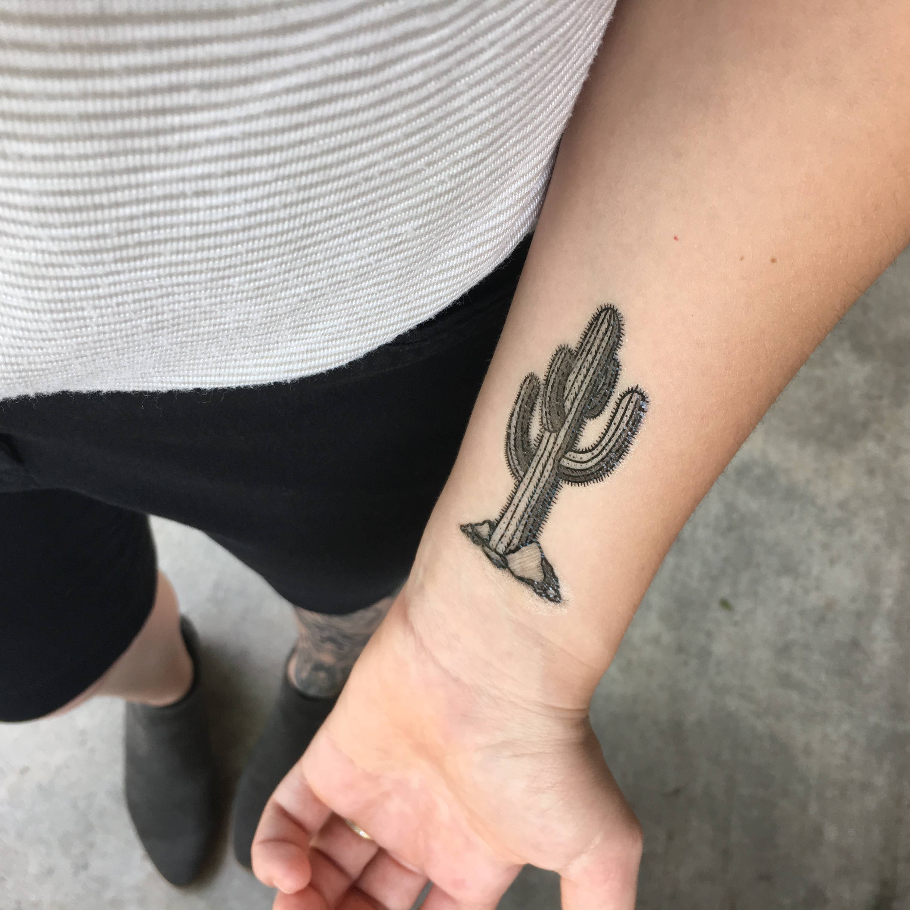 Tattoos by Shannon Hodgkin — Little cactus on the wrist yesterday 🌵  thanks...