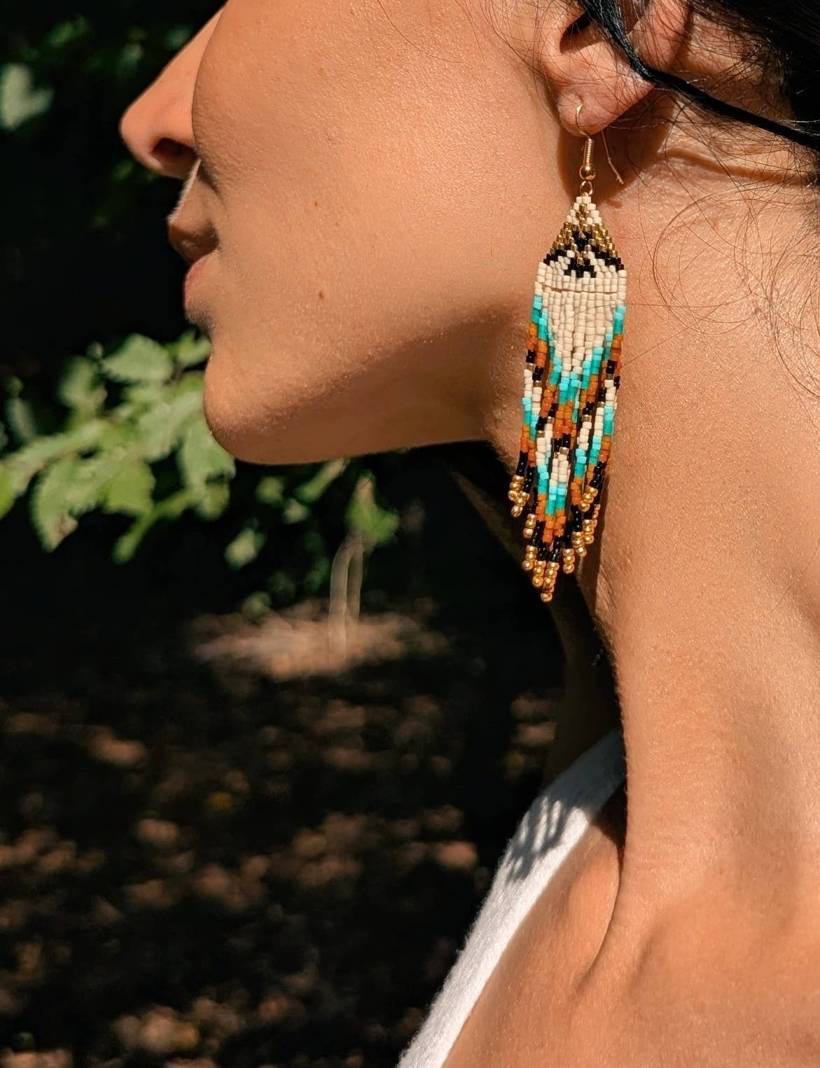 Agua del Río - Vendita all'ingrosso Orecchini pendenti - Orecchini etnici fatti a mano con perline miyuki - VIAJERO3