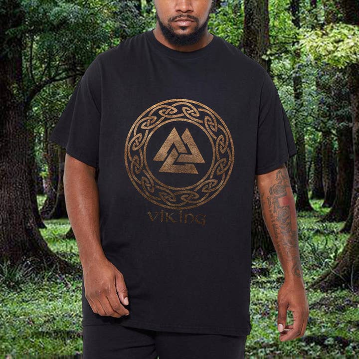 Viking Runes Men's Black T-shirt for wholesale by novaxau