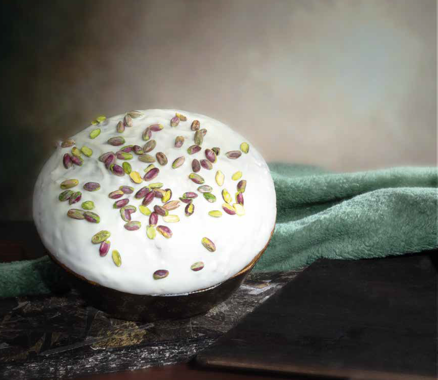 I Peccatucci di Mamma Andrea - Wholesale Cake - Pistachio Panettone with Pistachio spread1