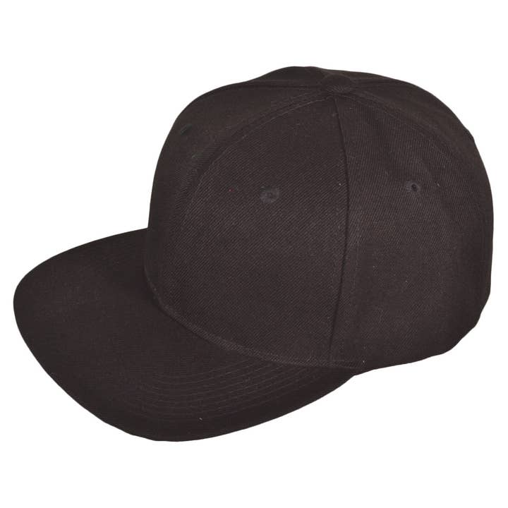 Buck Wholesale – wholesale Flat-brimmed cap – Unisex – Blank Snapback Hats - Flat Bill Plain Vintage Snapbacks