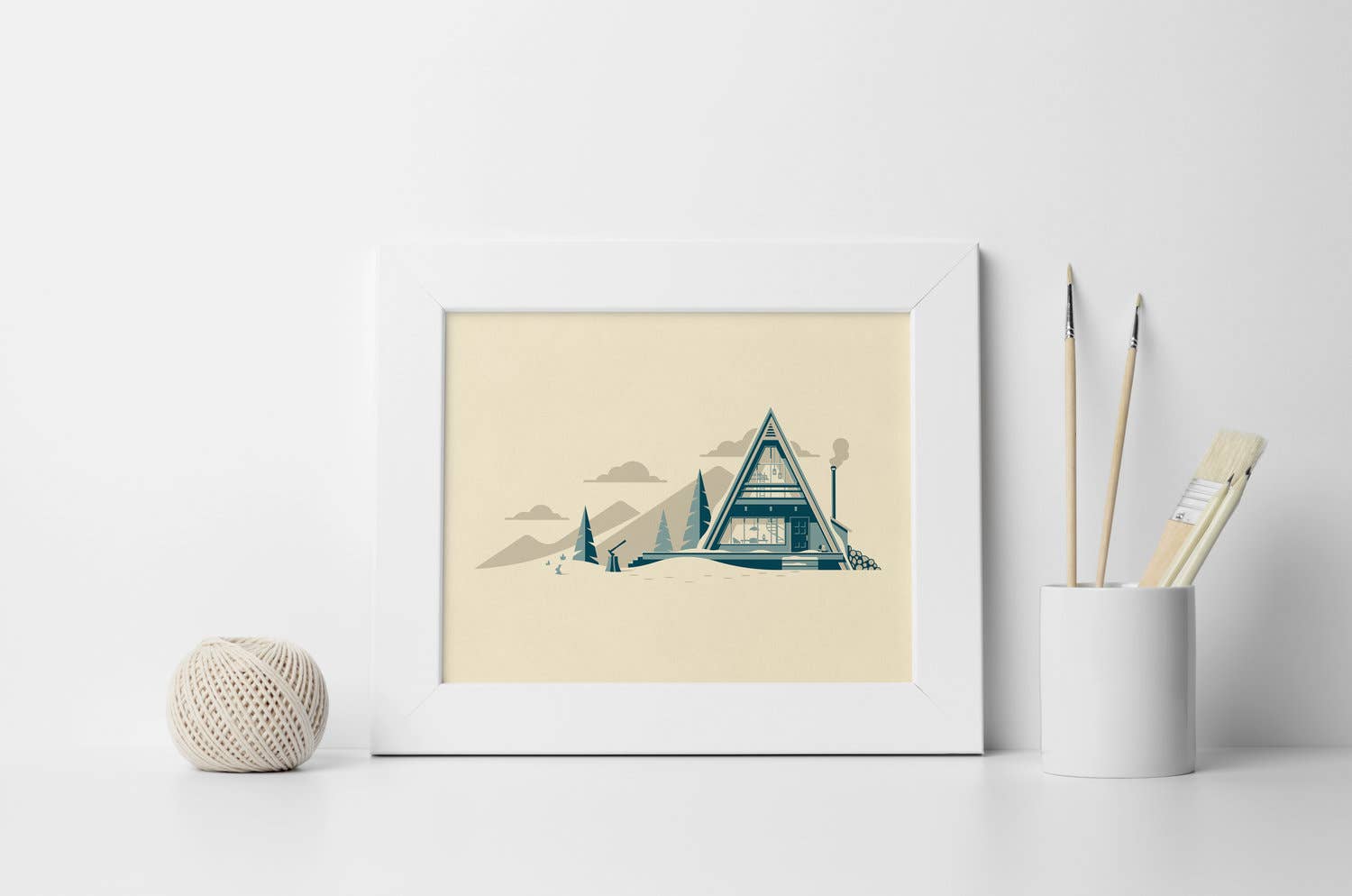 DKNG Studios - Wholesale Art Print - Cascade - 14" x 11" Three-Color Screen Print1