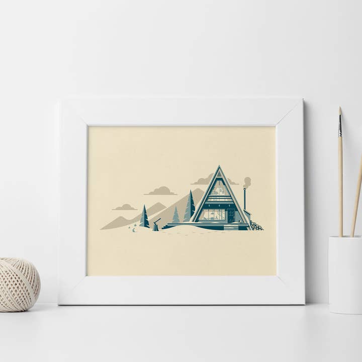 DKNG Studios - Wholesale Art Print - Cascade - 14" x 11" Three-Color Screen Print1