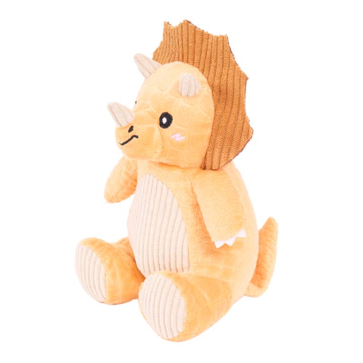 ZippyPaws - Wholesale Pet Toy - Dog - ecoZippy Dinoz - Triceratops1