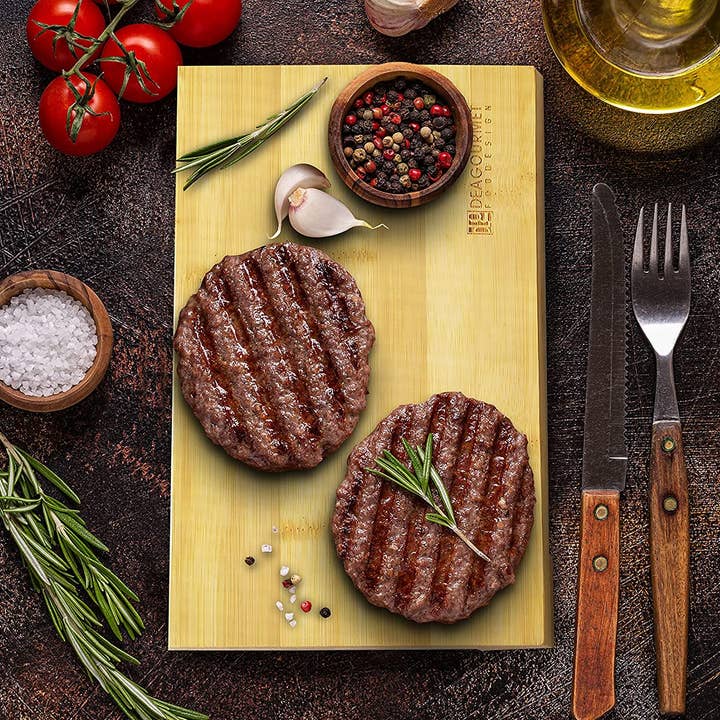 Deagourmet Osiride rektangulært skærebræt i naturlig bambus for engroshandel hos Munus Store