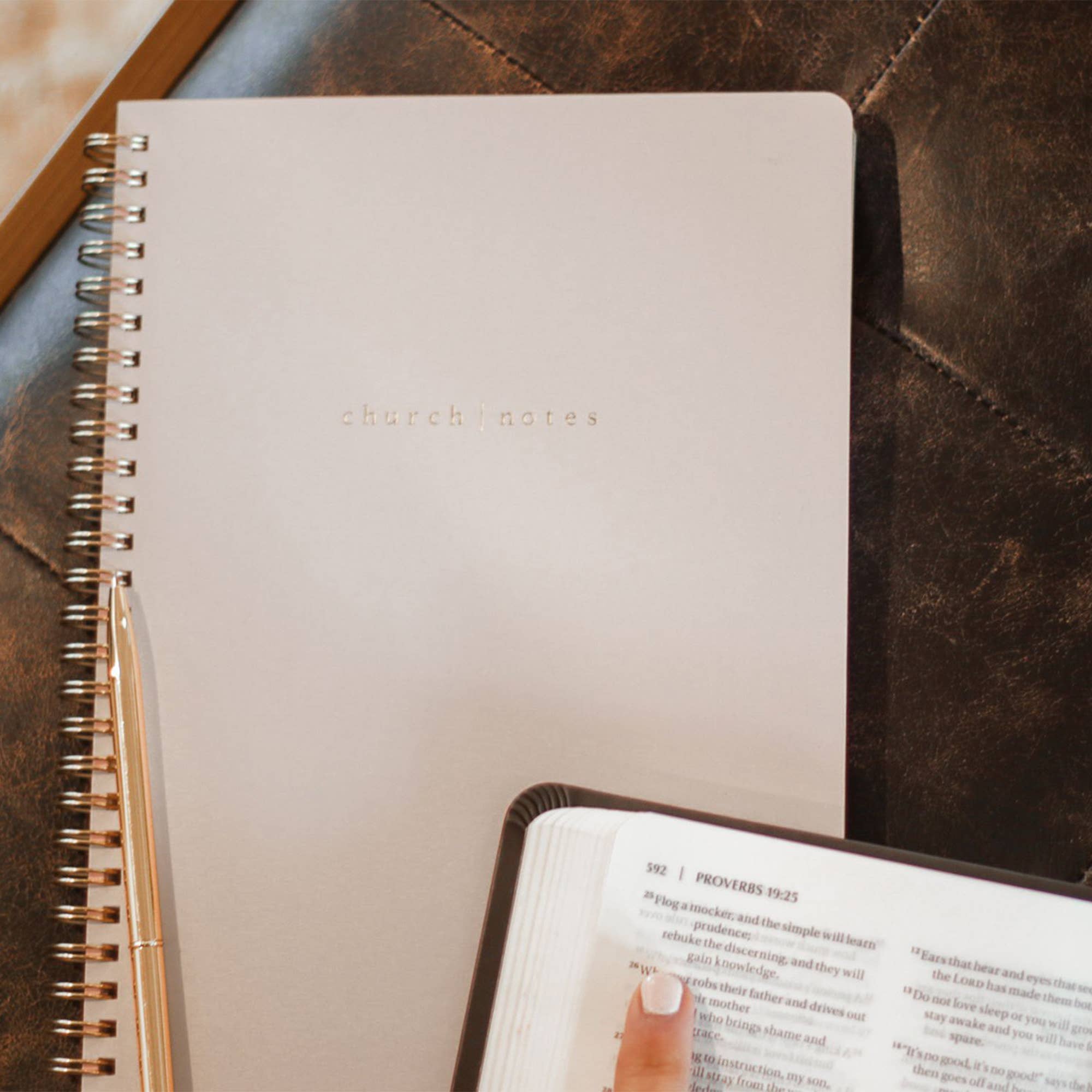 Church Notes Co. - Wholesale Notebook - Dove Grey Church Notes Bible Study Notebook8