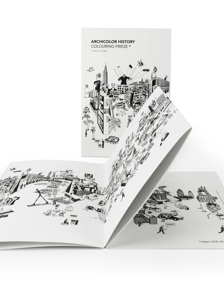 Colorir friso sobre arquiteturas ao redor do mundo - Presente por atacado de Cinqpoints