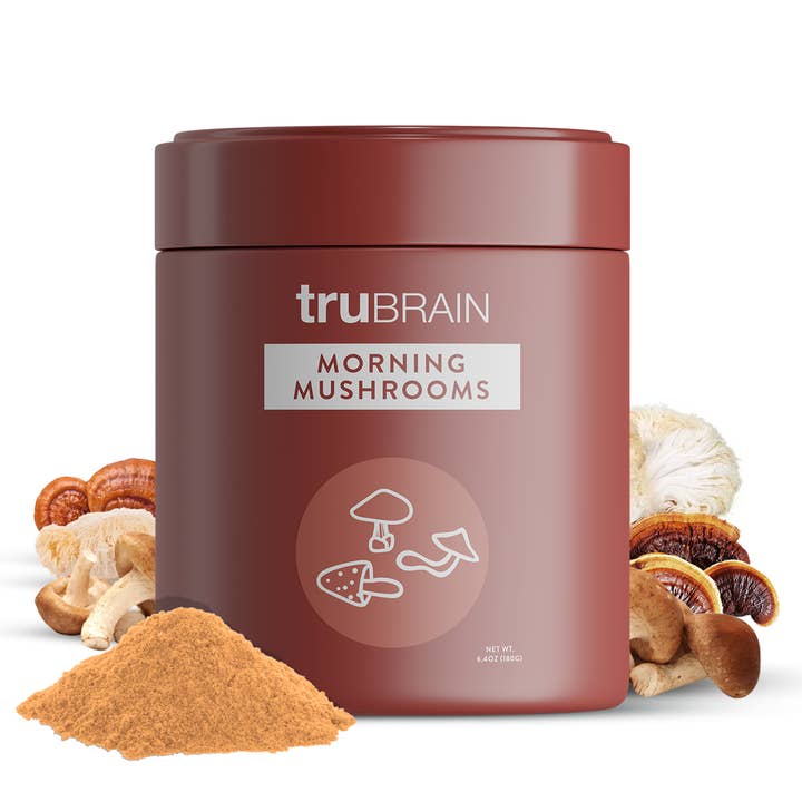 TruBrain - Wholesale Protein/Superfood Powder - Morning Mushrooms: Coffee Alternative with Adaptogens