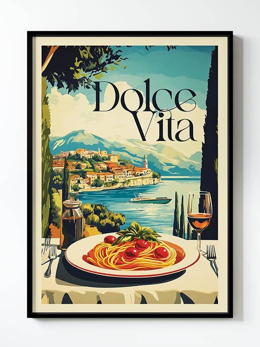 Dolce Vita - Poster for kitchen for wholesale by MokaMouse