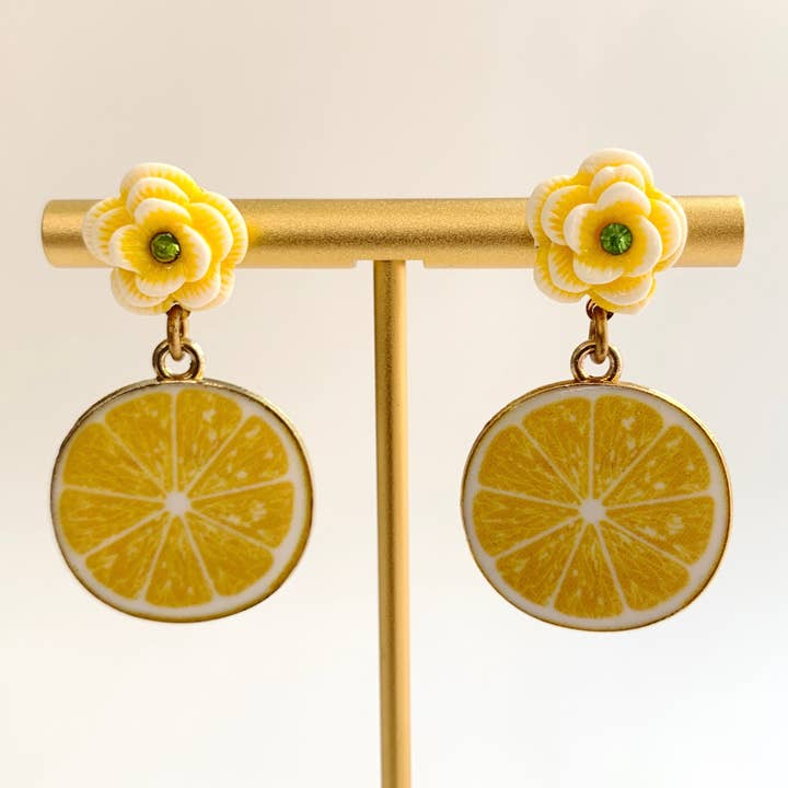 Pendientes Slice of Lemon para venta al por mayor de Lenora Dame