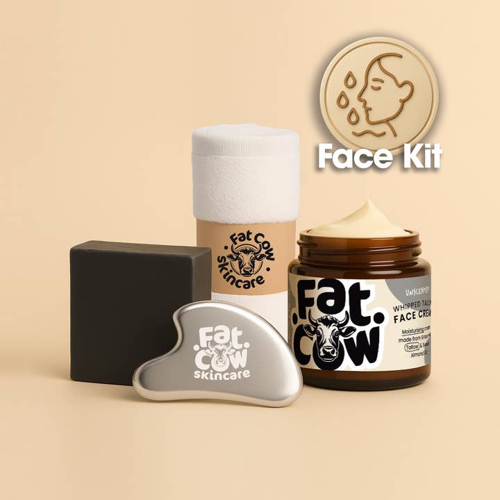 Complete Face Care Kit | Tallow Face Bundle for wholesale by Fat Cow Skincare