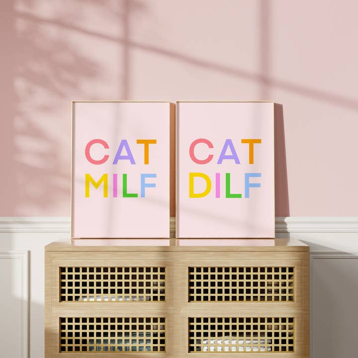 Cat Milf Print for wholesale by Laura Frances Heitzman