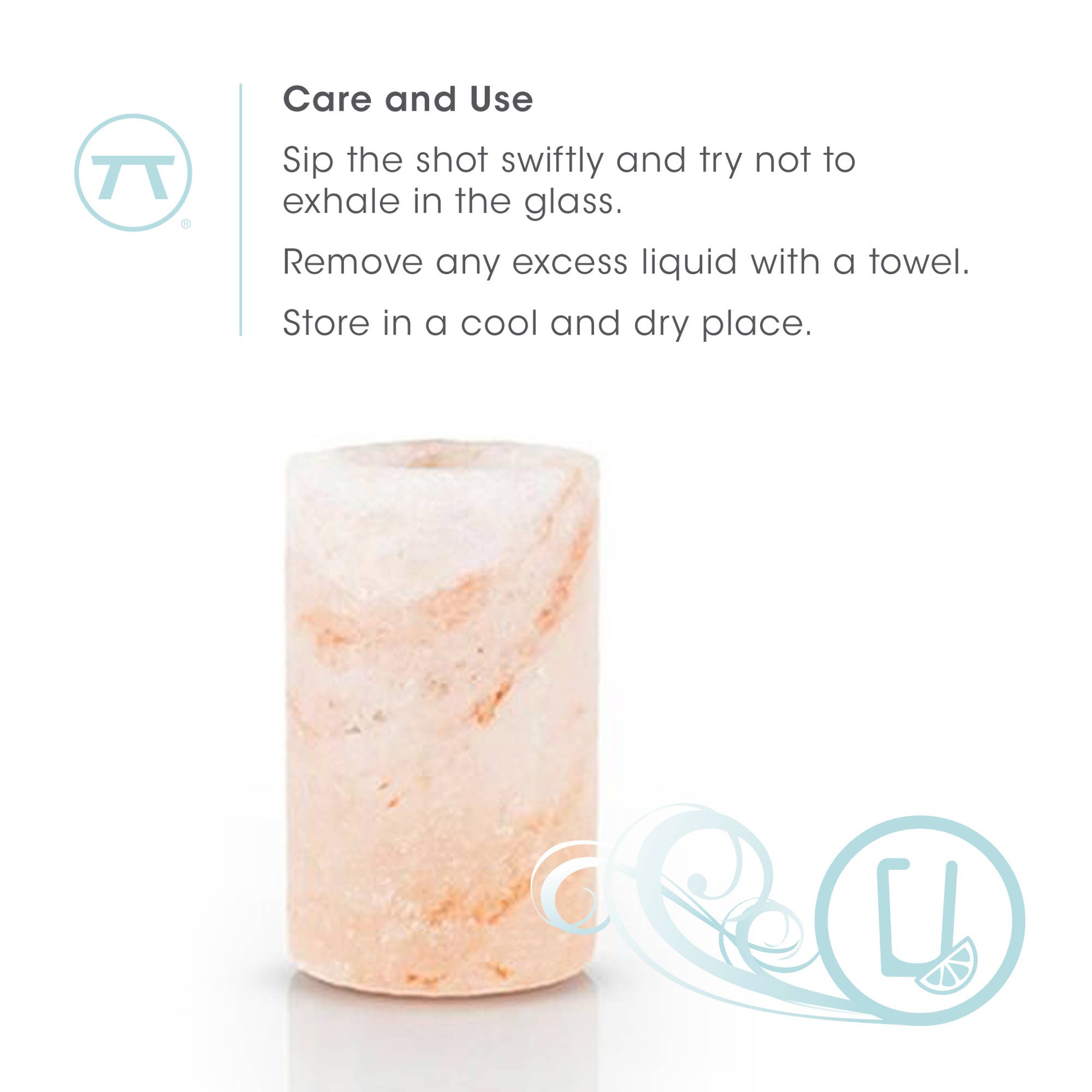 Fox Run Brands - Vente Verre à shooter - Fox Run Brands - Ensemble de 4 verres à shot en sel rose de l'Himalaya, 30 ml5