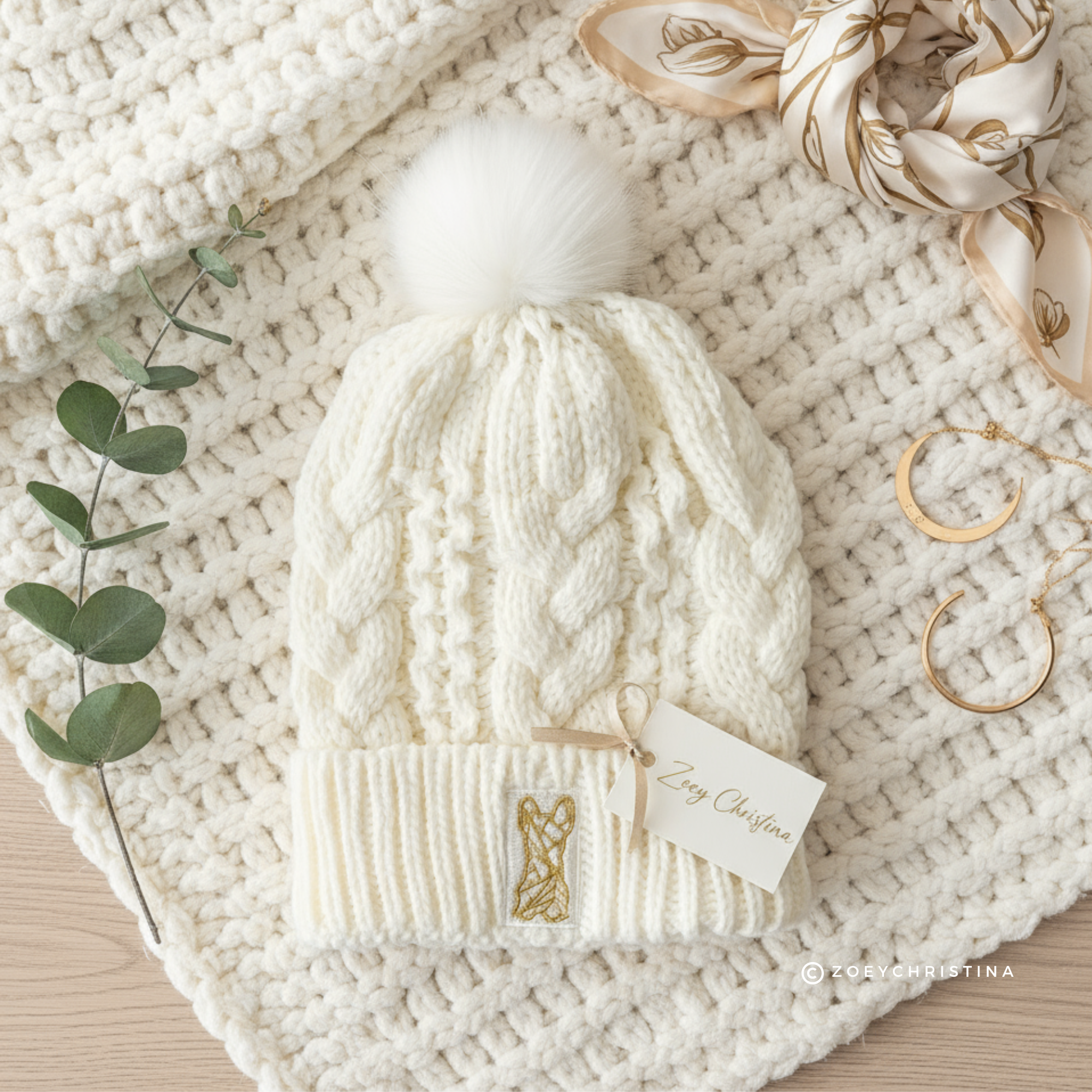 Zoey Christina - Vente Bonnet – femme - Chapeau d'hiver Bulldog Français2