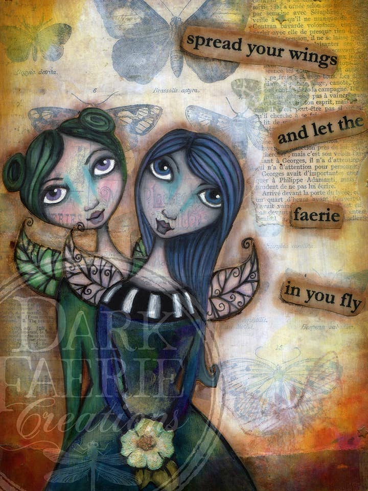 Friends for Always - Signed 8x10 Print for wholesale by Dark Faerie Creations