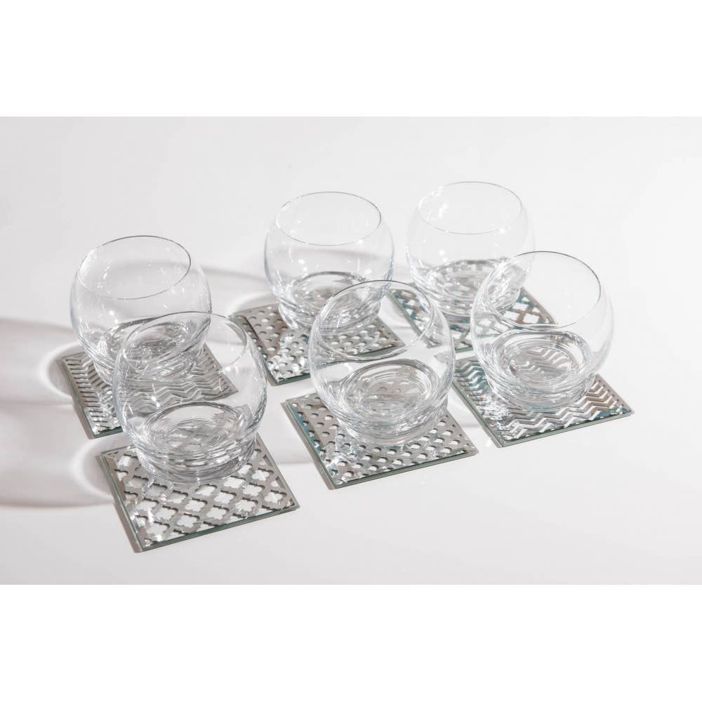 AULICA - Vendita all'ingrosso Bicchieri da cocktail/superalcolici - Set da 6 bicchieri trasparenti da 390 ml1