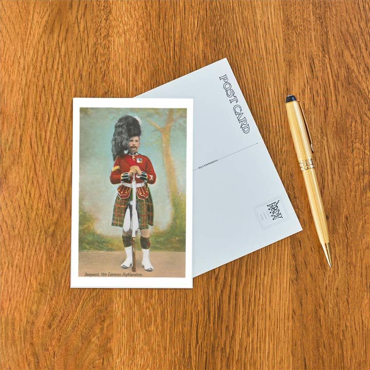 Found Image Press - Wholesale Postcard - Postcard EN-270 Sergeant, 79th Cameron Highlanders1