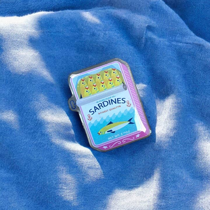 The Enamel Pin Factory - Wholesale Lapel Pin/Button - Sardines - Metal Pin Badge2
