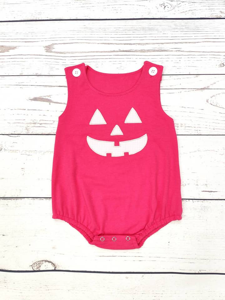 Baby Girl Cotton Appliqué Halloween Romper for wholesale by sassy kids palace