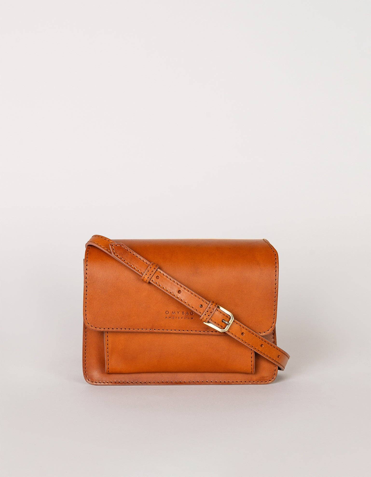 O My Bag - Wholesale Crossbody Bag - Women's - Harper Mini - Cognac Classic Leather1